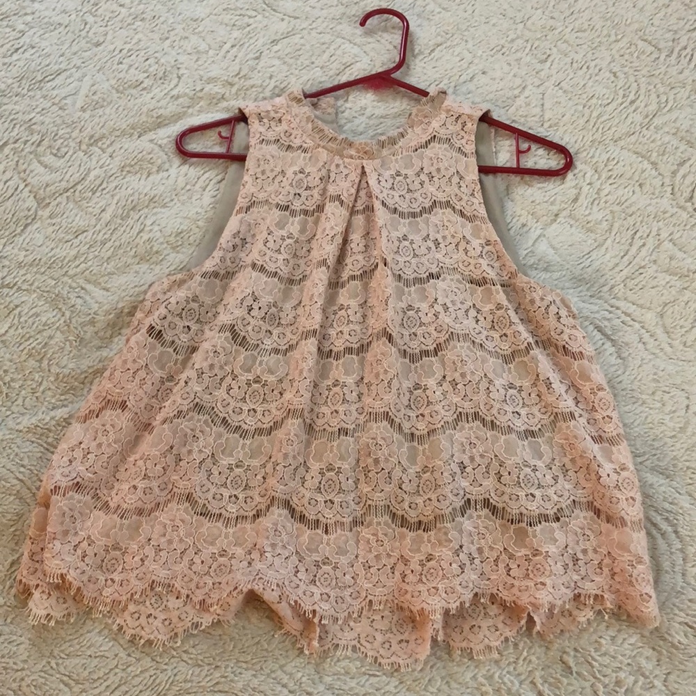 Lace tank top